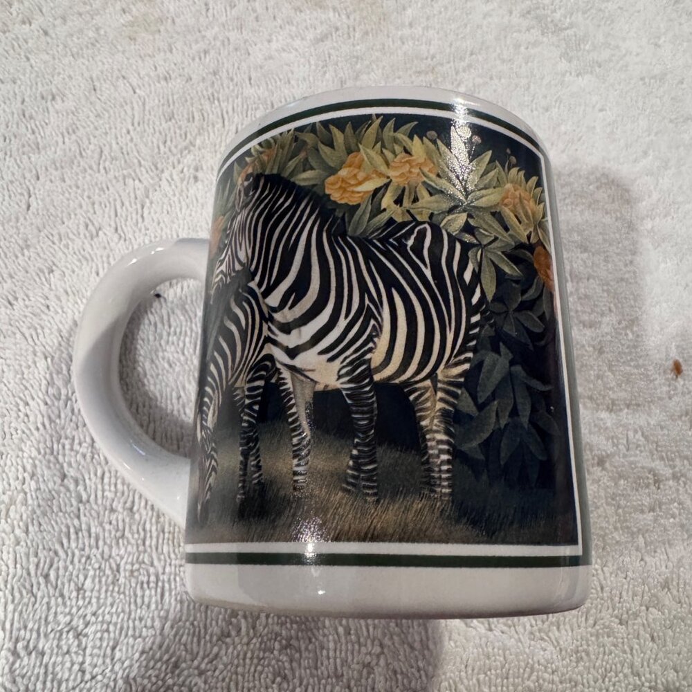 Zebra Print Ceramic Coffee Mug By The Good Company